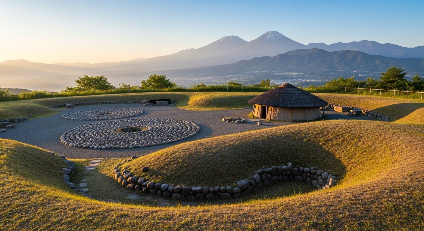 阿久遺跡 のAI生成イメージイラスト