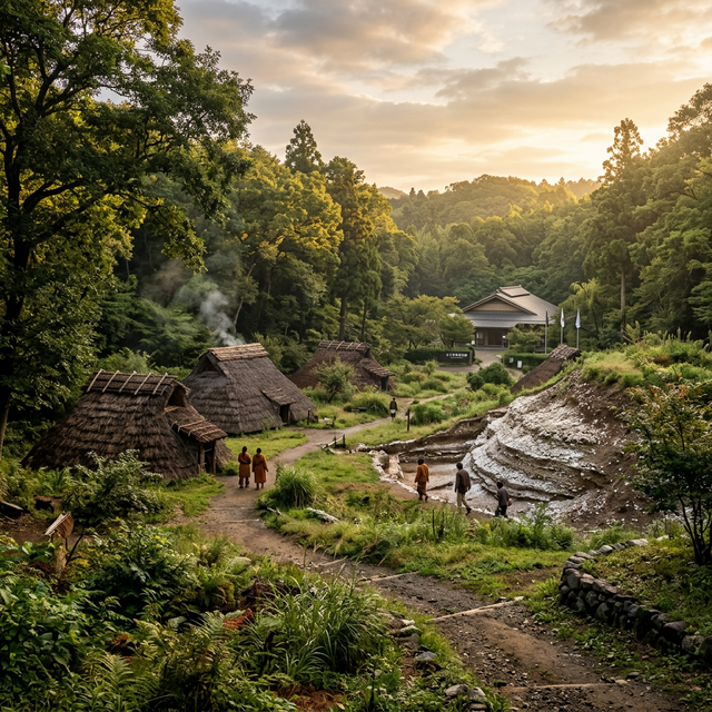 平城貝塚 のAI生成イメージイラスト