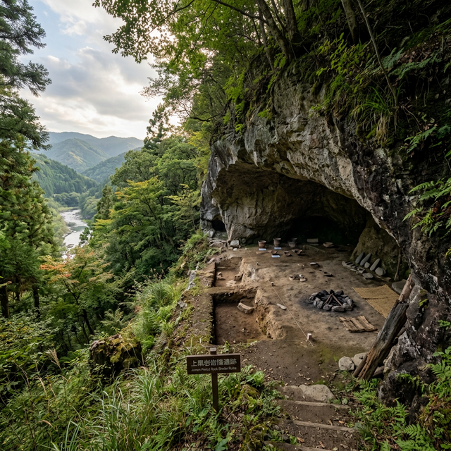 帝釈峡遺跡群（時悠館） のAI生成イメージイラスト