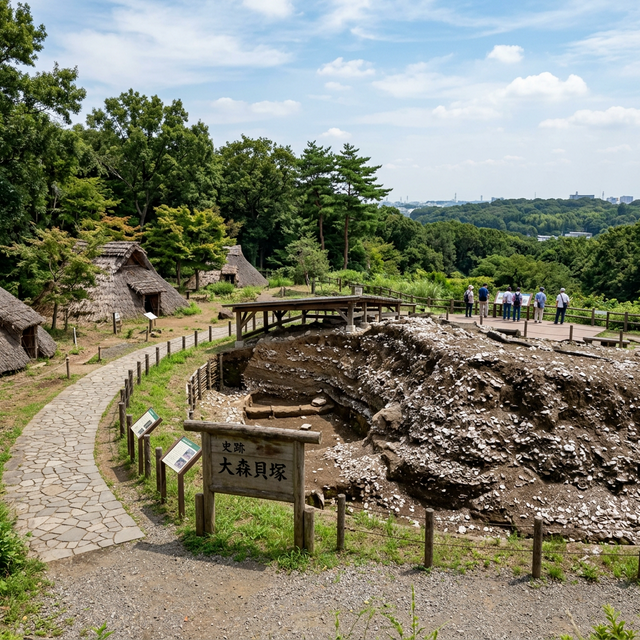 大森貝塚 のAI生成イメージイラスト
