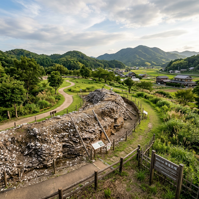 曽谷貝塚 のAI生成イメージイラスト