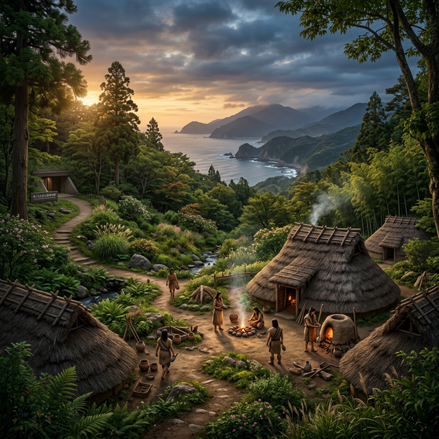 飛ノ台史跡公園博物館 のAI生成イメージイラスト