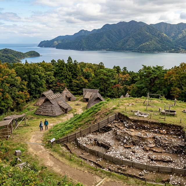 鳥浜貝塚 のAI生成イメージイラスト